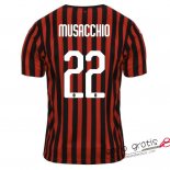 Camiseta AC Milan Primera Equipacion 22#MUSACCHIO 2019-2020