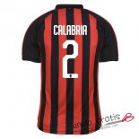 Camiseta AC Milan Primera Equipacion 2#CALABRIA 2018-2019