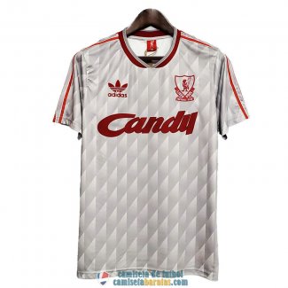 Camiseta Liverpool Retro Segunda Equipacion 1989 1991