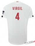 Camiseta Liverpool Segunda Equipacion 4#VIRGIL 2019-2020 LFC