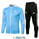 Real Madrid Chaqueta Blue III + Pantalon Black 2021/2022