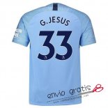 Camiseta Manchester City Primera Equipacion 33#G.JESUS 2018-2019