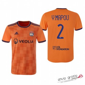 Camiseta Olympique Lyonnais Tercera Equipacion 2#Y.MAPOU 2018-2019