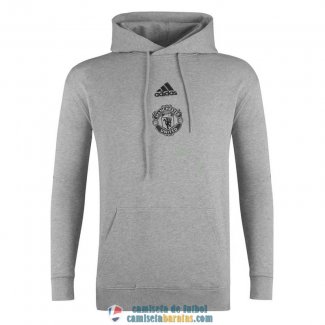 Manchester United Sudadera Capucha Grey 2020/2021