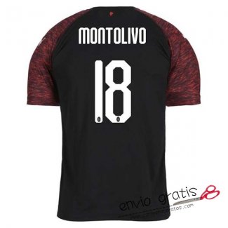 Camiseta AC Milan Tercera Equipacion 18#MONTOLIVO 2018-2019