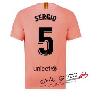 Camiseta Barcelona Tercera Equipacion 5#SERGIO 2018-2019