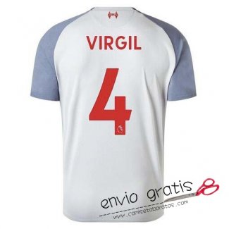 Camiseta Liverpool Tercera Equipacion 4#VIRGIL 2018-2019