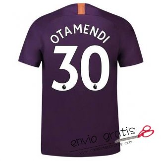 Camiseta Manchester City Tercera Equipacion 30#OTAMENDI 2018-2019