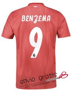 Camiseta Real Madrid Tercera Equipacion 9#BENZEMA 2018-2019