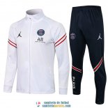 PSG x Jordan Chaqueta White I + Pantalon Navy 2021/2022