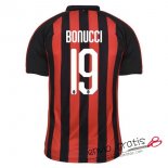 Camiseta AC Milan Primera Equipacion 19#BONUCCI 2018-2019