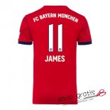 Camiseta Bayern Munich Primera Equipacion 11#JAMES 2018-2019