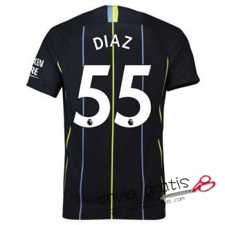 Camiseta Manchester City Segunda Equipacion 55#DIAZ 2018-2019