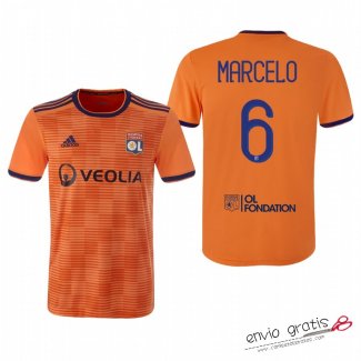 Camiseta Olympique Lyonnais Tercera Equipacion 6#MARCELO 2018-2019