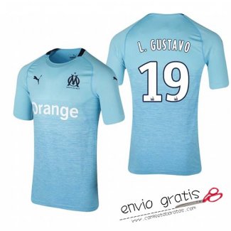 Camiseta Olympique Marseille Tercera Equipacion 19#L.GUSTAVO 2018-2019