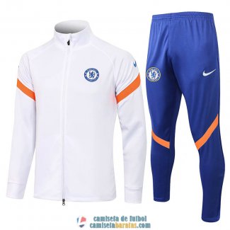 Chelsea Chaqueta White + Pantalon Blue 2021/2022