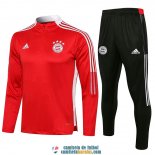 Bayern Munich Sudadera De Entrenamiento Red II + Pantalon Black II 2021/2022