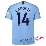 Camiseta Manchester City Primera Equipacion 14#LAPORTE 2018-2019