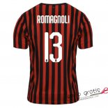 Camiseta AC Milan Primera Equipacion 13#ROMAGNOLI 2019-2020