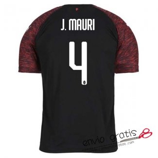 Camiseta AC Milan Tercera Equipacion 4#J.MAURI 2018-2019