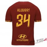 Camiseta AS Roma Primera Equipacion 34#KLUIVERT 2019-2020