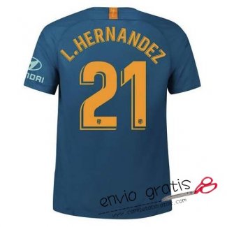 Camiseta Atletico de Madrid Tercera Equipacion 21#L.HERNANDEZ 2018-2019