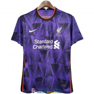 Camiseta Liverpool Training Purple Black 2020/2021