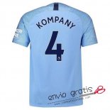 Camiseta Manchester City Primera Equipacion 4#KOMPANY 2018-2019