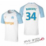 Camiseta Olympique Marseille Primera Equipacion 34#MARASOVIC 2018-2019