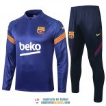 Barcelona Sudadera De Entrenamiento Blue + Pantalon 2020/2021