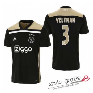 Camiseta Ajax Segunda Equipacion 3#VELTMAN 2018-2019