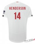 Camiseta Liverpool Segunda Equipacion 14#HENDERSON 2019-2020 LFC