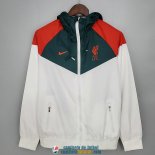 Liverpool Chaqueta Rompevientos White Green I 2021/2022