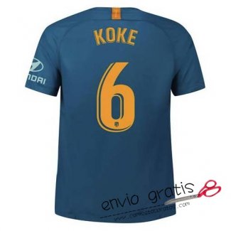 Camiseta Atletico de Madrid Tercera Equipacion 6#KOKE 2018-2019