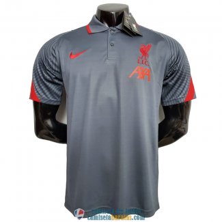 Camiseta Liverpool Polo Dark Gray 2020/2021