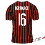 Camiseta AC Milan Primera Equipacion 16#BERTOLACCI 2019-2020