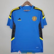 Camiseta Manchester United Training Blue IV 2021/2022