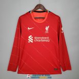 Camiseta Manga Larga Liverpool Primera Equipacion 2021/2022