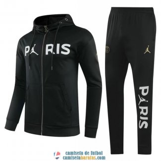 PSG x JORDAN Sudadera Capucha Black + Pantalon 2020/2021