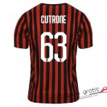 Camiseta AC Milan Primera Equipacion 63#CUTRONE 2019-2020