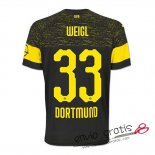 Camiseta Borussia Dortmund Segunda Equipacion 33#WEIGL 2018-2019