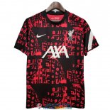 Camiseta Liverpool Training Black Orange 2020/2021