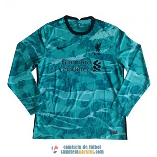 Camiseta Manga Larga Liverpool Segunda Equipacion 2020/2021