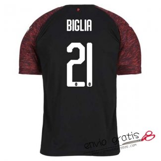 Camiseta AC Milan Tercera Equipacion 21#BIGLIA 2018-2019