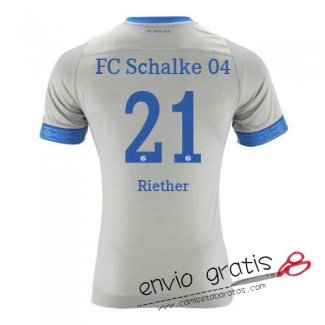 Camiseta Schalke 04 Segunda Equipacion 21#Riether 2018-2019