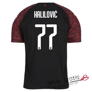 Camiseta AC Milan Tercera Equipacion 77#HALILOVIC 2018-2019