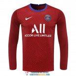 Camiseta Manga Larga PSG Portero Red 2020/2021