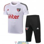 Sao Paulo FC Sudadera De Entrenamiento White + Pantalon 2020/2021