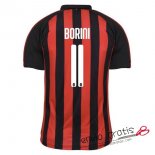 Camiseta AC Milan Primera Equipacion 11#BORINI 2018-2019