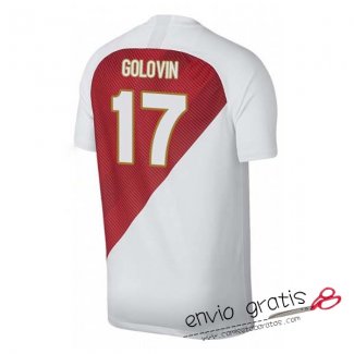 Camiseta AS Monaco Primera Equipacion 17#GOLOVIN 2018-2019